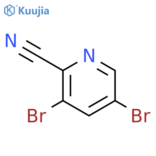 3,5-dibromopyridine-2-carbonitrile structure