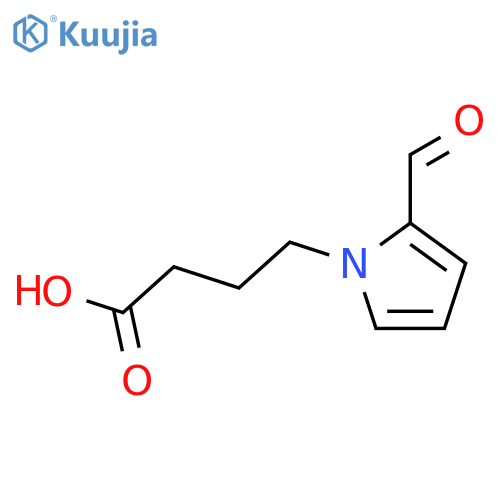 1H-Pyrrole-1-butanoic acid, 2-formyl- structure
