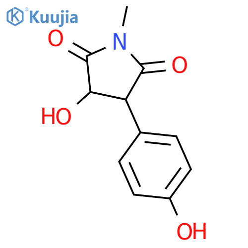 2,5-Pyrrolidinedione, 3-hydroxy-4-(4-hydroxyphenyl)-1-methyl- structure