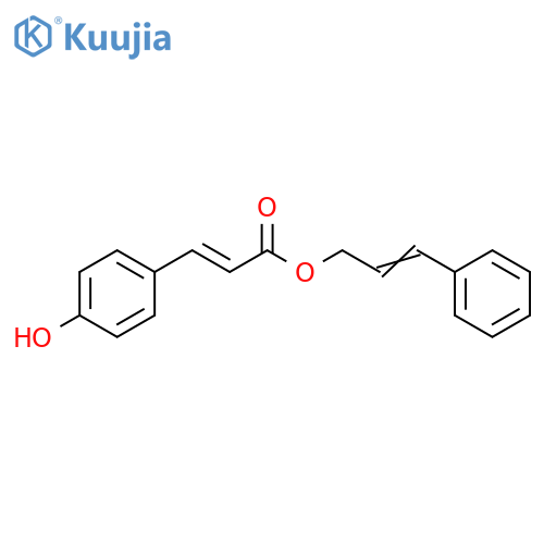 2-Propenoic acid, 3-(4-hydroxyphenyl)-, 3-phenyl-2-propen-1-yl ester, (2E)- structure