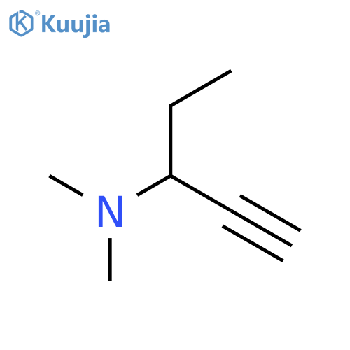 dimethyl(pent-1-yn-3-yl)amine structure
