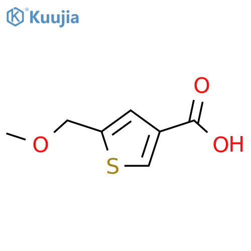 5-(methoxymethyl)thiophene-3-carboxylic acid structure