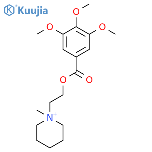 Piperidinium, 1-methyl-1-[2-[(3,4,5-trimethoxybenzoyl)oxy]ethyl]- structure