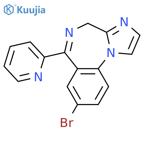4H-IMIDAZO[1,2-A][1,4]BENZODIAZEPINE, 8-BROMO-6-(2-PYRIDINYL)- structure