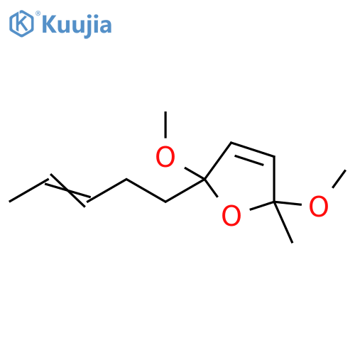 Furan, 2,5-dihydro-2,5-dimethoxy-2-methyl-5-(3-pentenyl)- structure