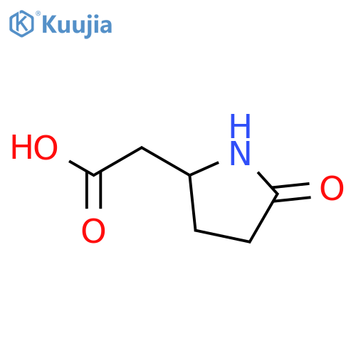 2-[(2S)-5-oxopyrrolidin-2-yl]acetic acid structure