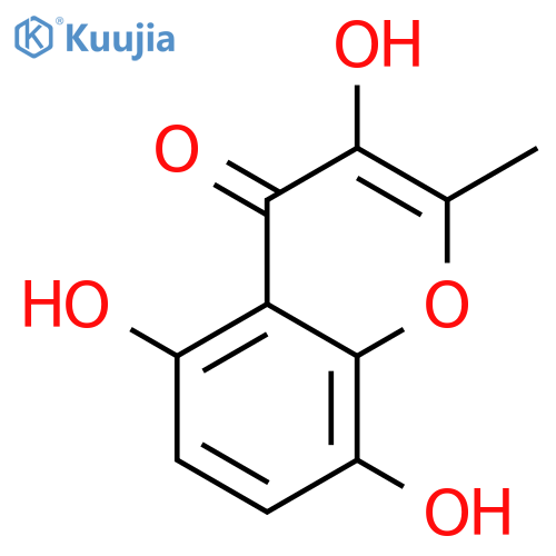 4H-1-Benzopyran-4-one, 3,5,8-trihydroxy-2-methyl- structure