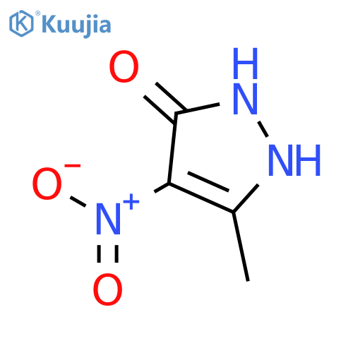 5-methyl-4-nitro-2,3-dihydro-1H-pyrazol-3-one structure