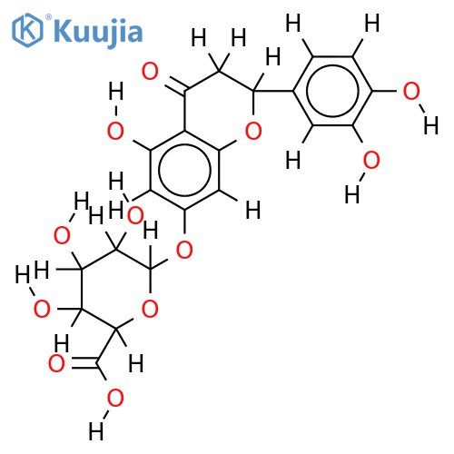 (+/-)-eriodictyol 7-O-beta-D-glucuronide structure