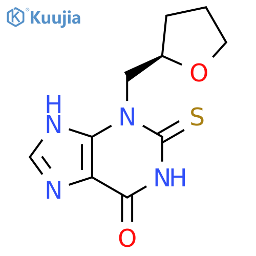 (S)-3-((Tetrahydrofuran-2-yl)methyl)-2-thioxo-1,2,3,7-tetrahydro-6H-purin-6-one structure