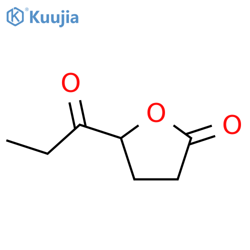 2(3H)-Furanone, dihydro-5-(1-oxopropyl)- structure