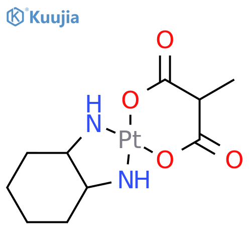 Platinum, (1,2-cyclohexanediamine-n,n')[methylpropanedioato(2-)-o,o']-, [sp-4-2-(1s-trans)]- structure