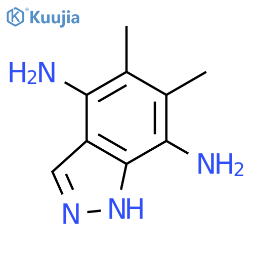 1H-Indazole-4,7-diamine, 5,6-dimethyl- structure
