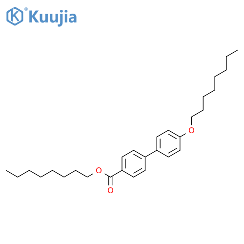 [1,1'-Biphenyl]-4-carboxylic acid, 4'-(octyloxy)-, octyl ester structure