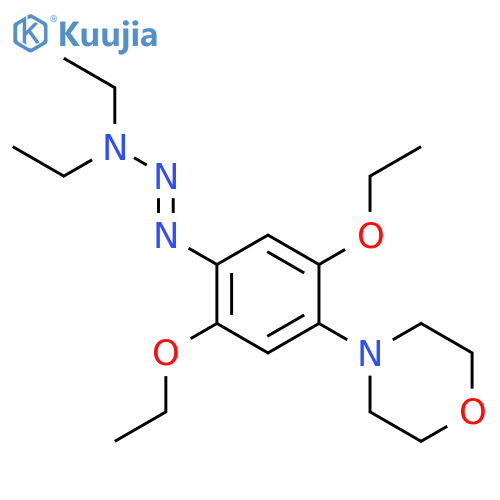 Morpholine, 4-[4-(3,3-diethyl-1-triazenyl)-2,5-diethoxyphenyl]- structure