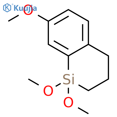 1-Silanaphthalene, 1,2,3,4-tetrahydro-1,1,7-trimethoxy- structure