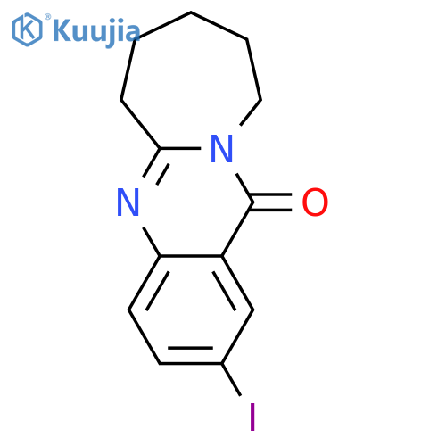 Azepino[2,1-b]quinazolin-12(6H)-one, 7,8,9,10-tetrahydro-2-iodo- structure