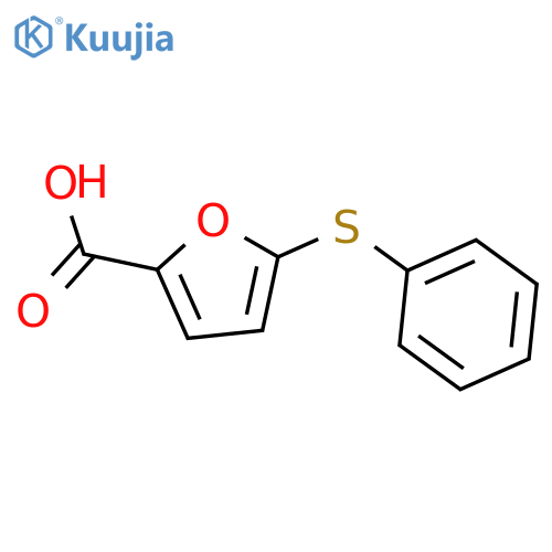 2-Furancarboxylic acid, 5-(phenylthio)- structure