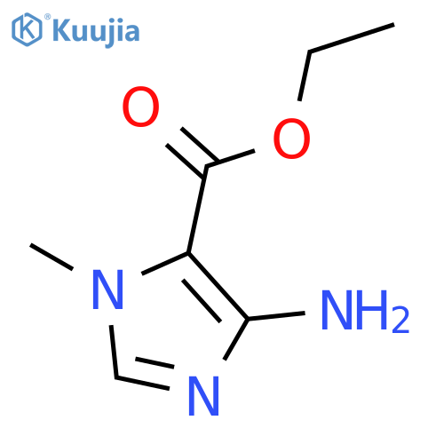 ethyl 5-amino-3-methyl-imidazole-4-carboxylate structure