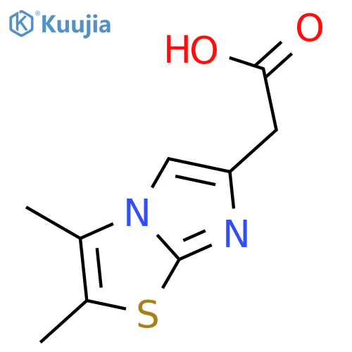 Imidazo[2,1-b]thiazole-6-acetic acid, 2,3-dimethyl- structure