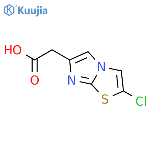 Imidazo[2,1-b]thiazole-6-acetic acid, 2-chloro- structure
