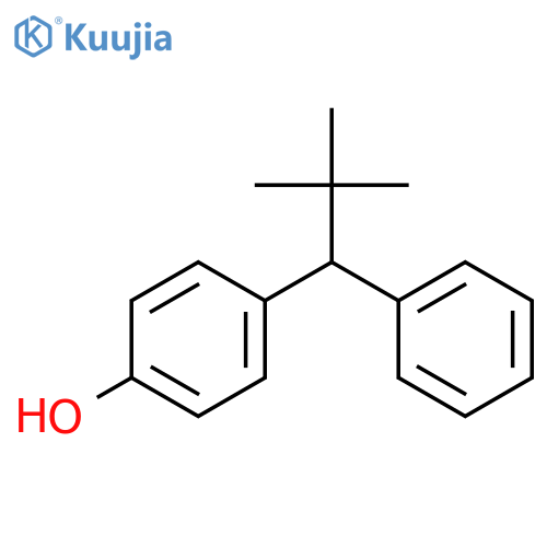 Phenol, 4-(2,2-dimethyl-1-phenylpropyl)- structure