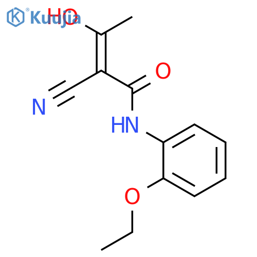 2-Butenamide, 2-cyano-N-(2-ethoxyphenyl)-3-hydroxy- structure