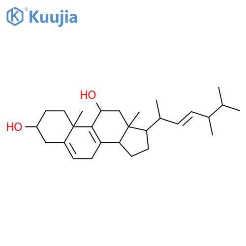 (3beta,22E)-ergosta-5,8,22-triene-3,11-diol structure