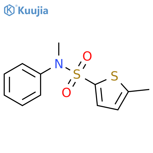 N,5-dimethyl-N-phenylthiophene-2-sulfonamide structure