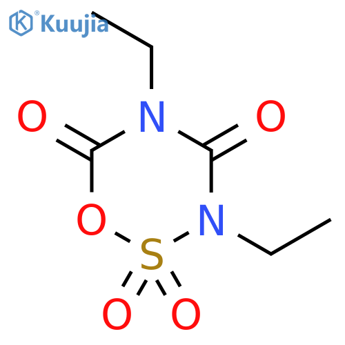 1,2,3,5-Oxathiadiazine-4,6(3H,5H)-dione, 3,5-diethyl-, 2,2-dioxide structure