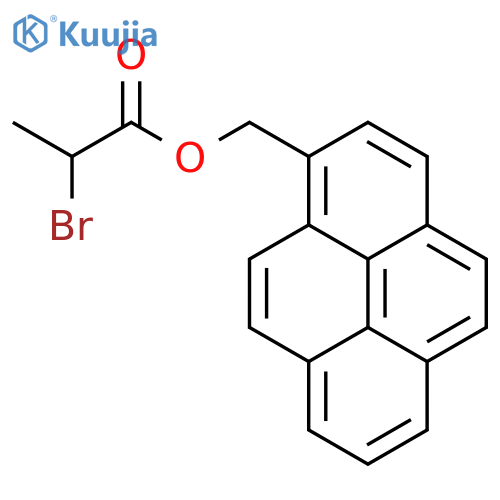 (Pyren-1-yl)methyl 2-bromopropanoate structure