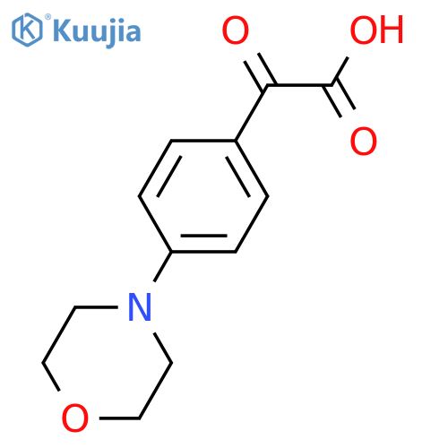 2-4-(morpholin-4-yl)phenyl-2-oxoacetic acid structure