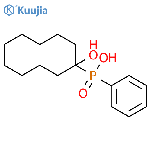 Phosphinic acid, (1-hydroxycyclodecyl)phenyl- structure