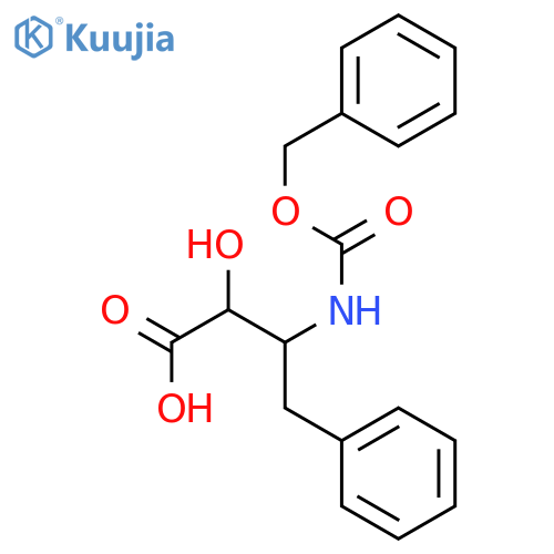 N-CBZ-(2R,3R)-3-AMINO-2-HYDROXY-4-PHENYL-BUTYRIC ACID structure