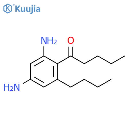 1-Pentanone, 1-(2,4-diamino-6-butylphenyl)- structure