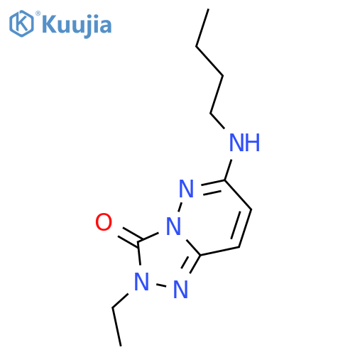 1,2,4-Triazolo[4,3-b]pyridazin-3(2H)-one, 6-(butylamino)-2-ethyl- structure