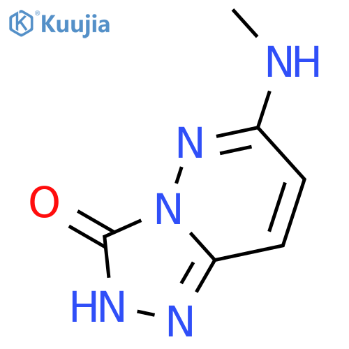 1,2,4-Triazolo[4,3-b]pyridazin-3(2H)-one, 6-(methylamino)- structure