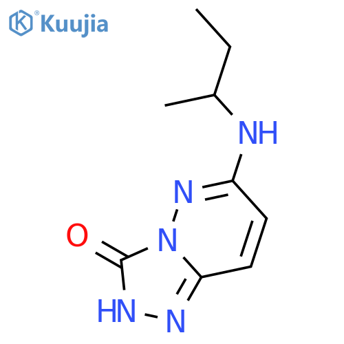 1,2,4-Triazolo[4,3-b]pyridazin-3(2H)-one, 6-[(1-methylpropyl)amino]- structure