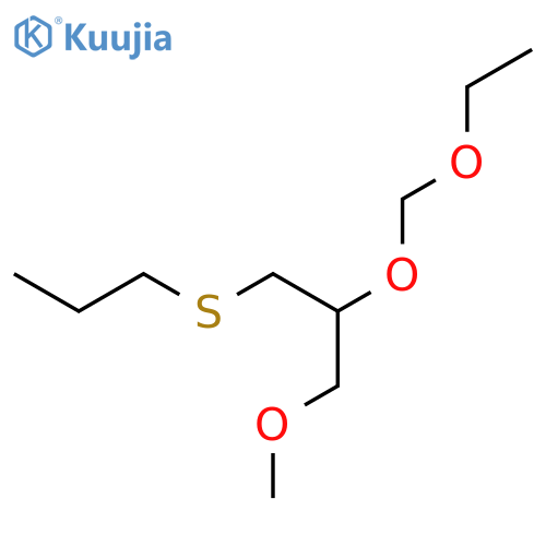 Propane, 2-(ethoxymethoxy)-1-methoxy-3-(propylthio)- structure