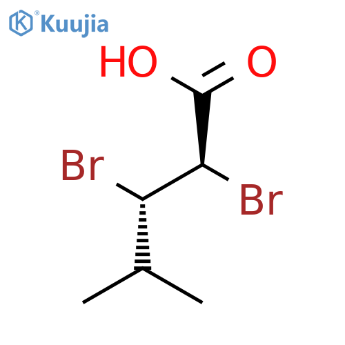 Pentanoic acid, 2,3-dibromo-4-methyl-, (R*,S*)- structure
