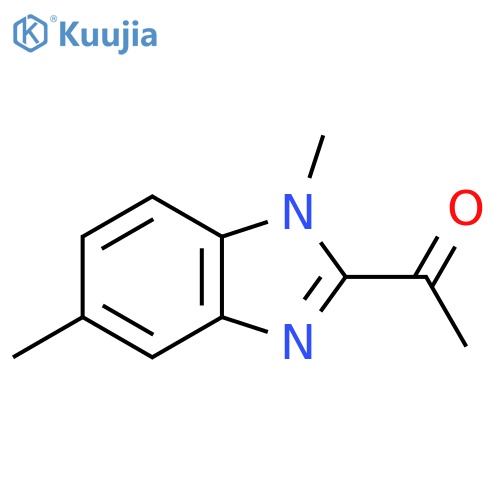 1-(1,5-dimethyl-1H-benzimidazol-2-yl)-Ethanone structure
