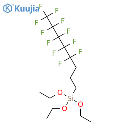 SILANE, TRIETHOXY(4,4,5,5,6,6,7,7,8,8,8-UNDECAFLUOROOCTYL)- structure