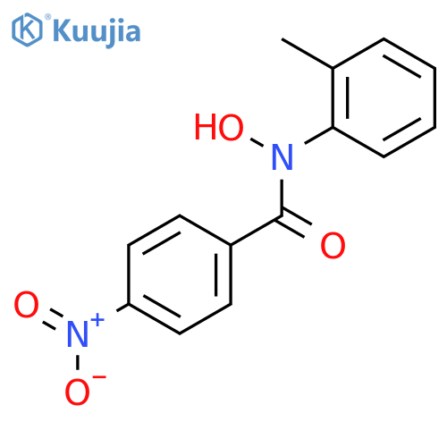 Benzamide, N-hydroxy-N-(2-methylphenyl)-4-nitro- structure