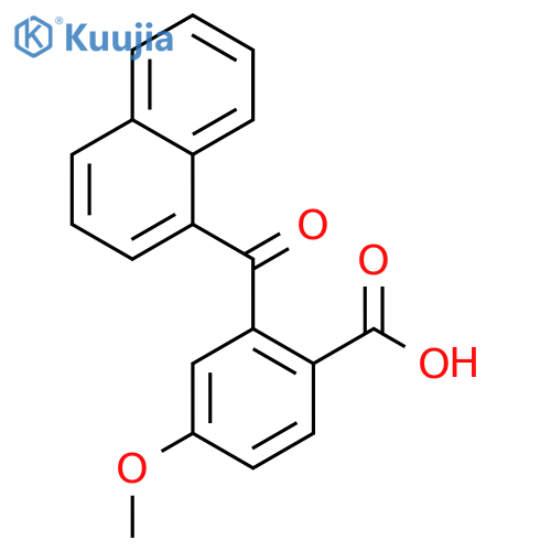 Benzoic acid, 4-methoxy-2-(1-naphthalenylcarbonyl)- structure