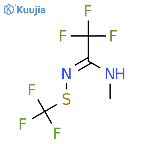 Ethanimidamide, 2,2,2-trifluoro-N-methyl-N'-[(trifluoromethyl)thio]- structure