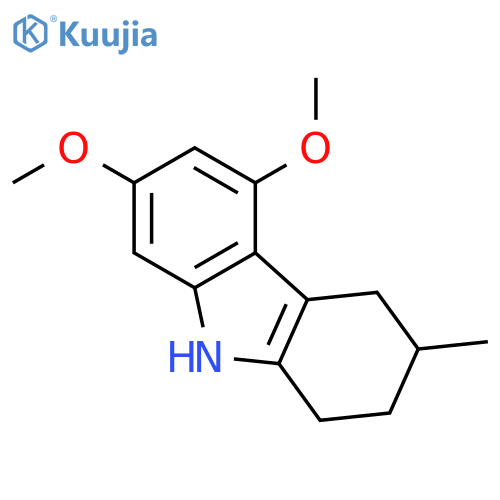 1H-Carbazole, 2,3,4,9-tetrahydro-5,7-dimethoxy-3-methyl- structure