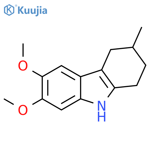 1H-Carbazole, 2,3,4,9-tetrahydro-6,7-dimethoxy-3-methyl- structure