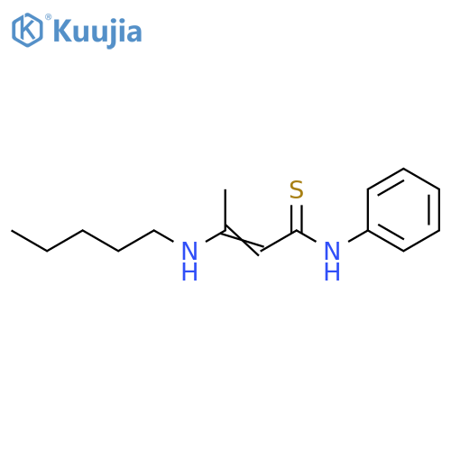 2-Butenethioamide, 3-(pentylamino)-N-phenyl- structure