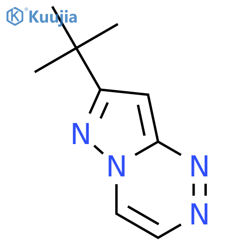 7-(1,1-dimethylethyl)-Pyrazolo[5,1-c][1,2,4]triazine structure