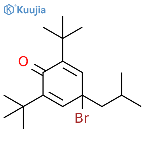 2,5-Cyclohexadien-1-one, 4-bromo-2,6-bis(1,1-dimethylethyl)-4-(2-methylpropyl)- structure